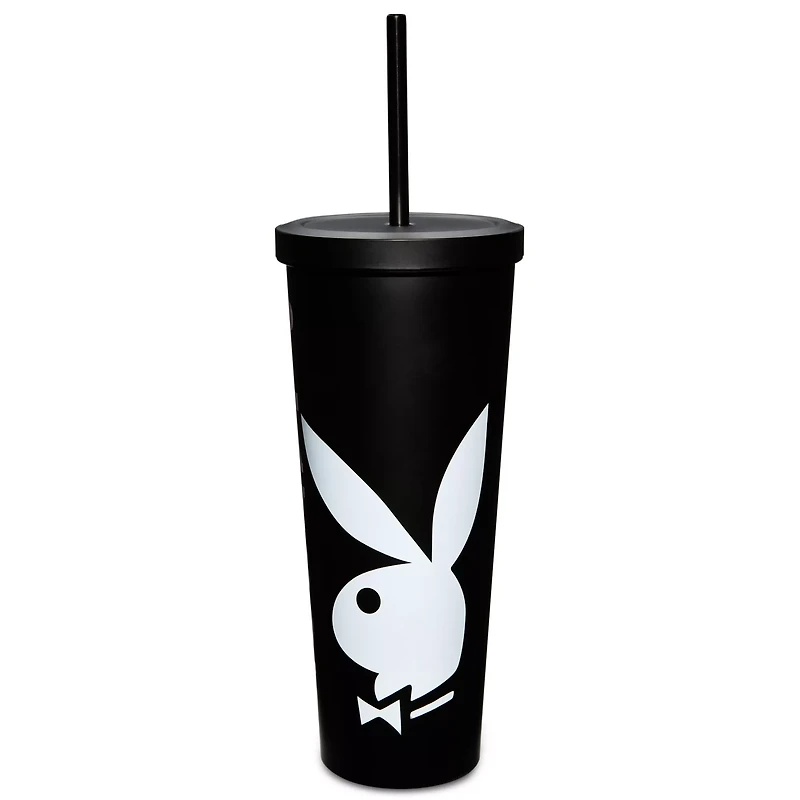 Playboy Bunny Cup with Straw - 24 oz.