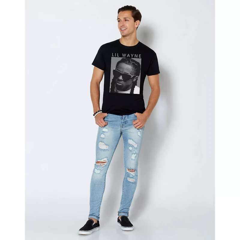 Black and White Lil Wayne T Shirt