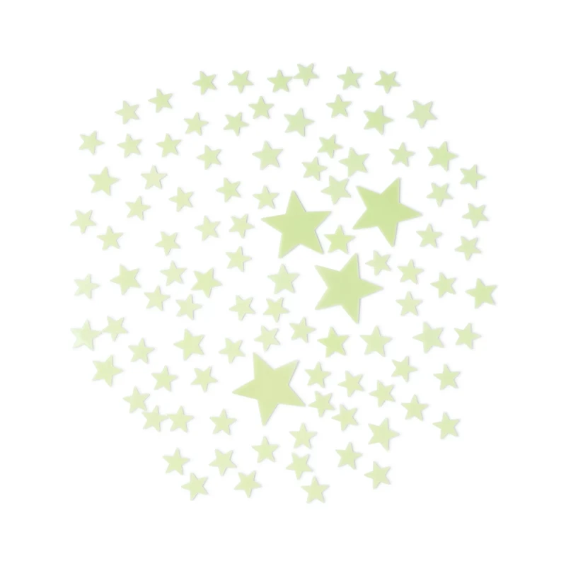 Glow in the Dark Star Stick-On Pieces - 100 Pack