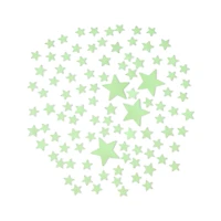 Glow in the Dark Star Stick-On Pieces - 100 Pack