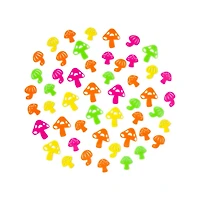 Black Light Mushroom Decals - 50 Pack