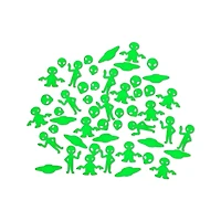 Glow in the Dark Aliens - 50 Pack