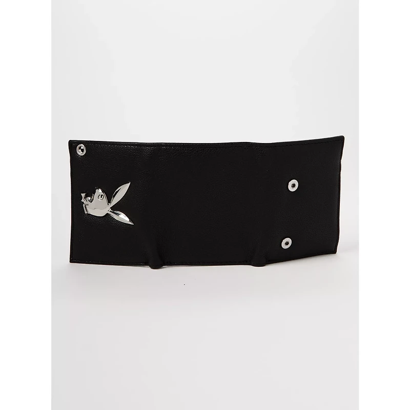 Black Playboy Icon Chain Wallet - Playboy