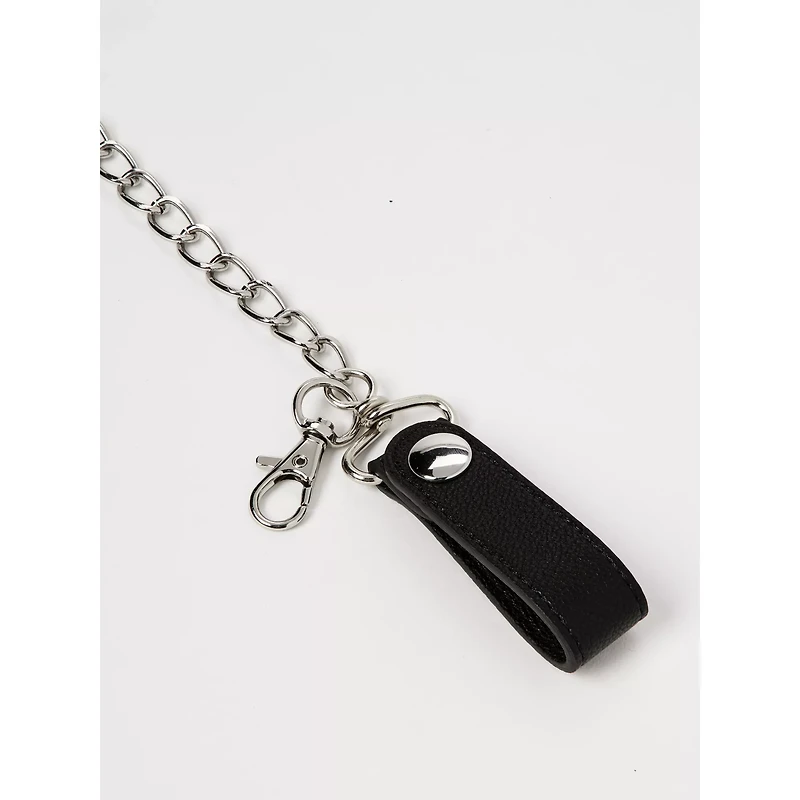 Black Playboy Icon Chain Wallet - Playboy