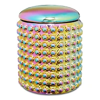 Oil Slick Studded Stash Jar