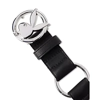 Playboy Bunny Silvertone Ring Belt