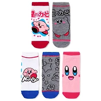 Multi-Pack Kirby Ankle Socks - 5 Pair