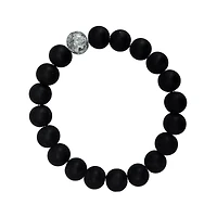 Smoky Black Long Distance Beaded Bracelets - 2 Pack