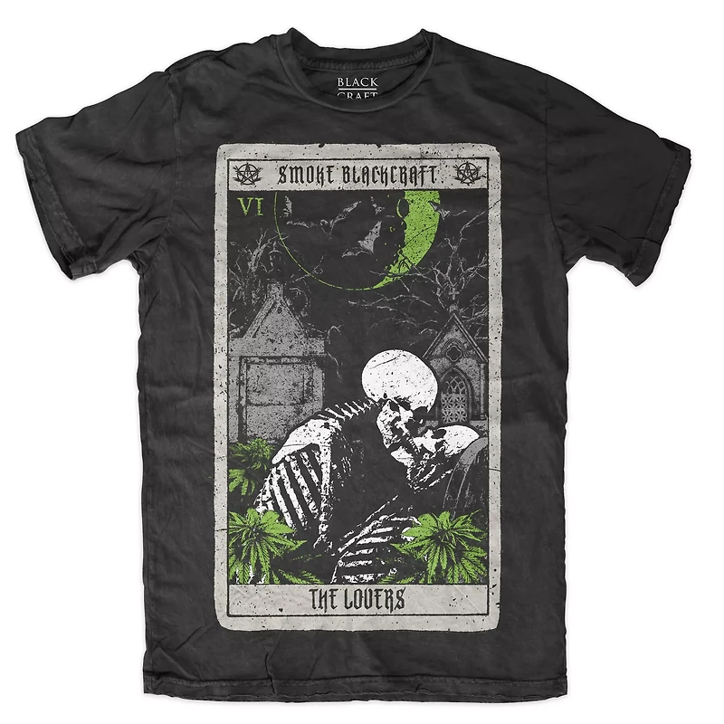 Smoke Blackcraft Lovers Tarot Card T Shirt - Cult