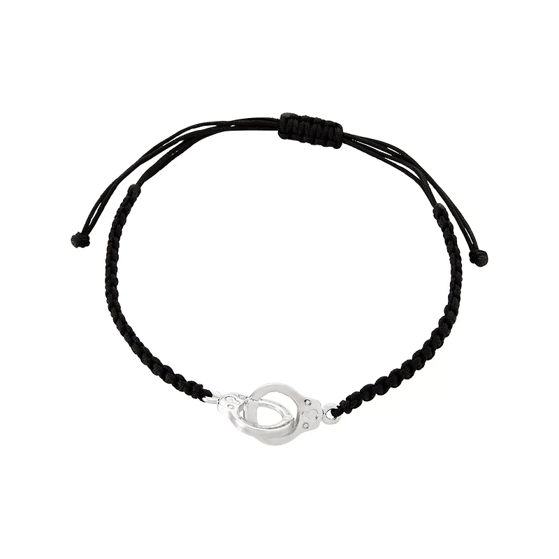 Multi-Pack Silver and Black Spike Chain Bracelets - 5 Pack