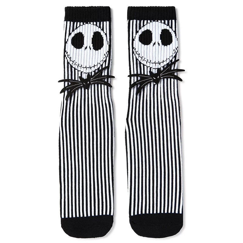 Multi-Pack Jack Skellington and Sally Crew Socks 2 Pack - The Nightmare Before Christmas