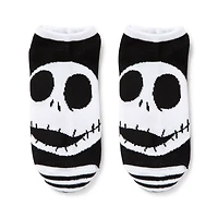 Multi-Pack Black and White Jack Skellington and Sally Ankle Socks 5 Pair- The Nightmare Before Christmas