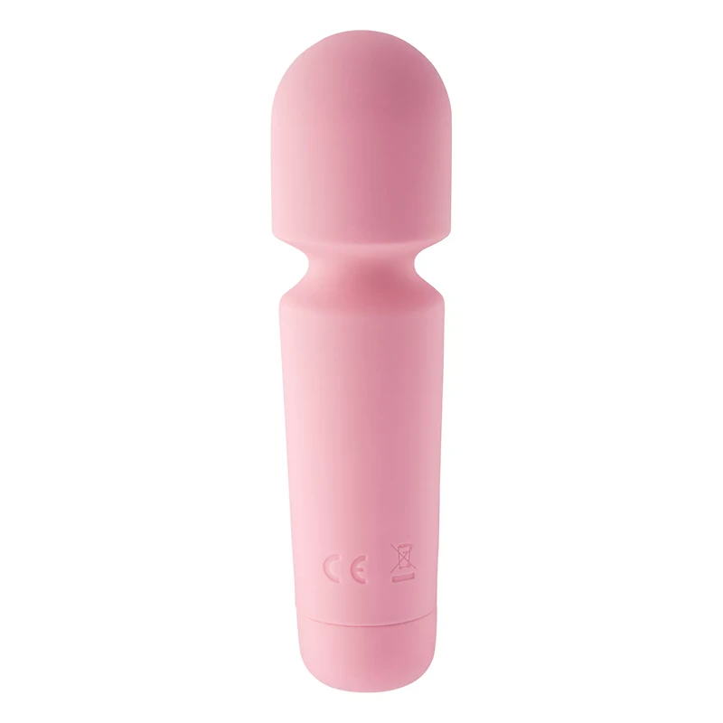 Pink Mini Marvel 8-Function Rechargeable Wand 4.5 Inch -  Hott Love