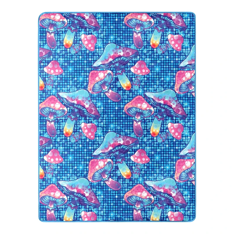 Cosmic Mushrooms Fleece Blanket
