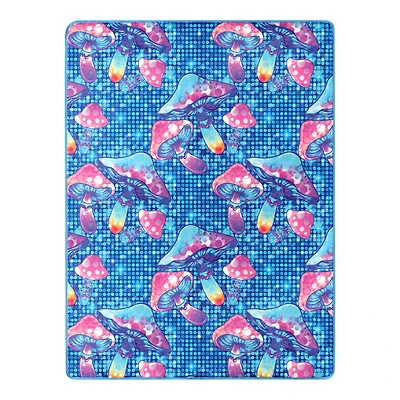 Cosmic Mushrooms Fleece Blanket