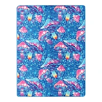 Cosmic Mushrooms Fleece Blanket