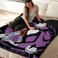 Jack Skellington and Sally Portrait Sherpa Fleece Blanket - The Nightmare Before Christmas