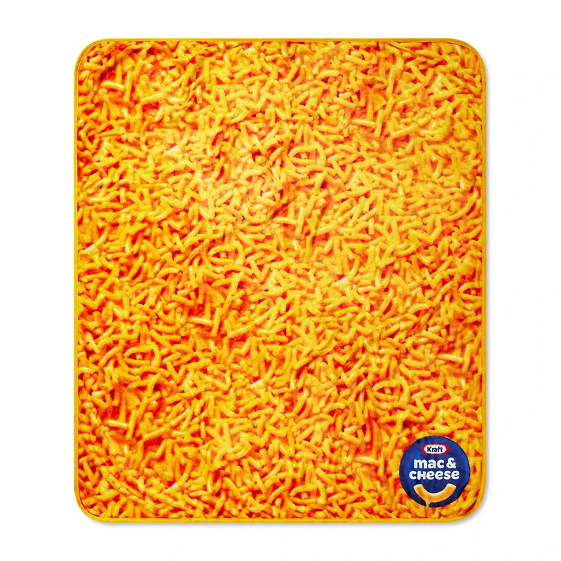 Kraft Mac & Cheese Fleece Blanket and Plush Set