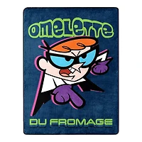 Dexter's Laboratory Omelette du Fromage Fleece Blanket