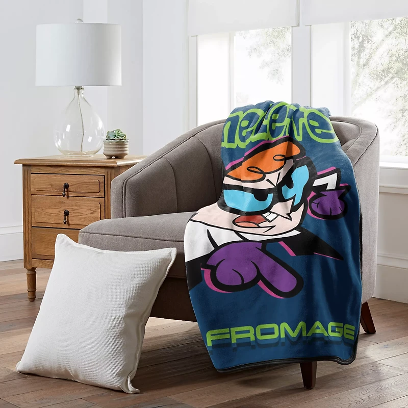 Dexter's Laboratory Omelette du Fromage Fleece Blanket