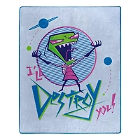 I'll Destroy You Fleece Blanket - Invader Zim