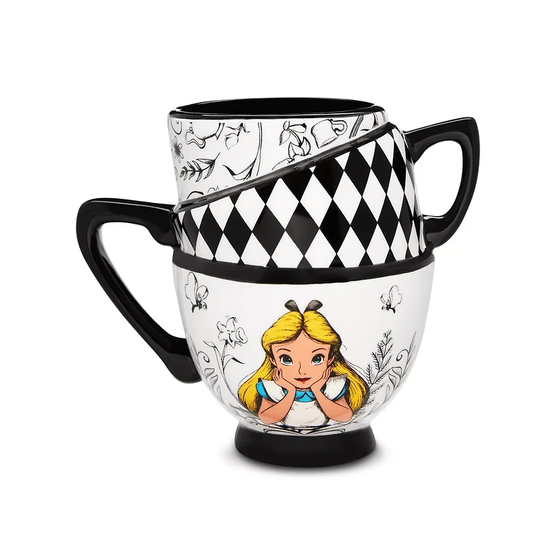 Alice in Wonderland Stacked Coffee Mugs - 20 oz.
