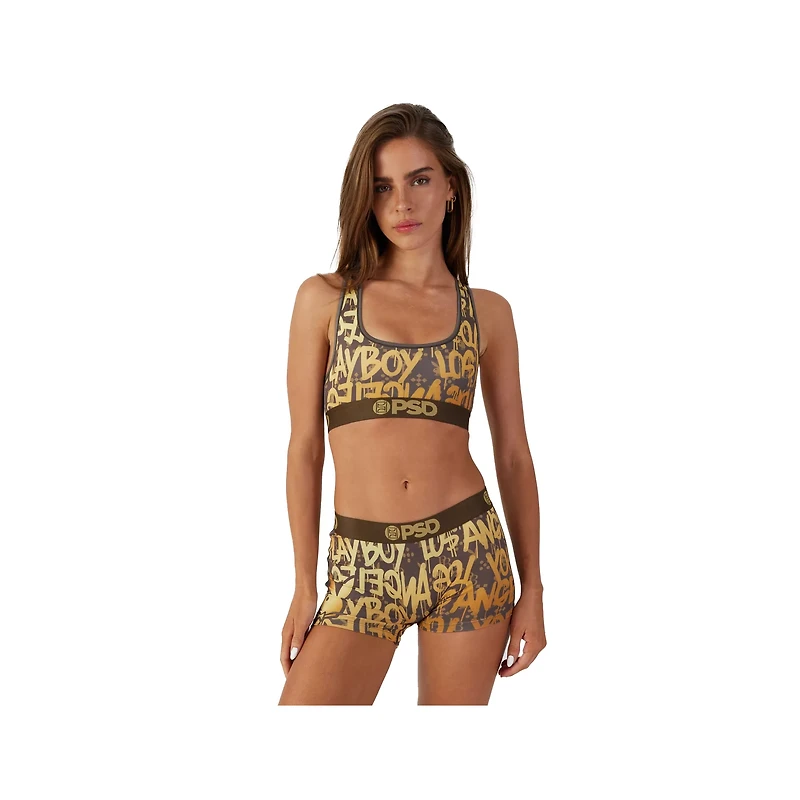 PSD Playboy Graffiti Sports Bra