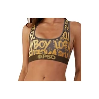 PSD Playboy Graffiti Sports Bra