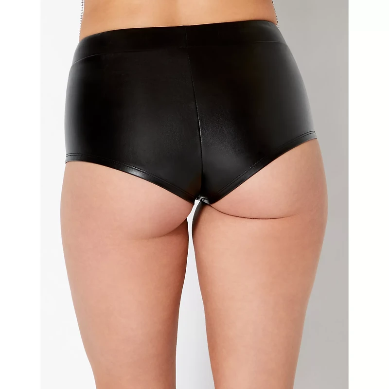 Leather Fringe Booty Shorts