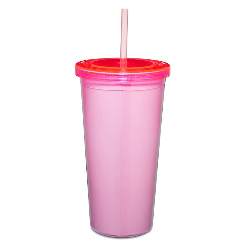 Cute But Psycho Cup with Straw 16 oz. - Untamedego