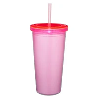 Cute But Psycho Cup with Straw 16 oz. - Untamedego