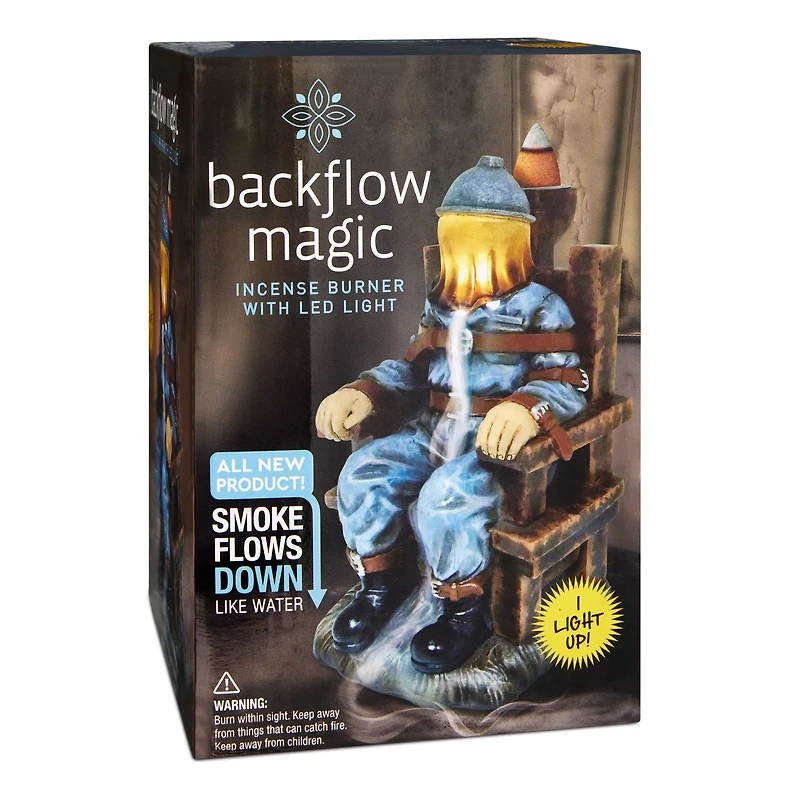 Electric Chair Light-Up Backflow Incense Burner