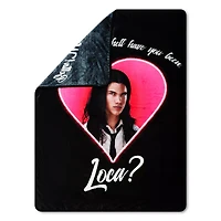 Where Have You Been Loca Jacob Fleece Blanket - Twilight