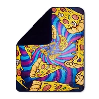 Pizza Trip Reversible Fleece Blanket