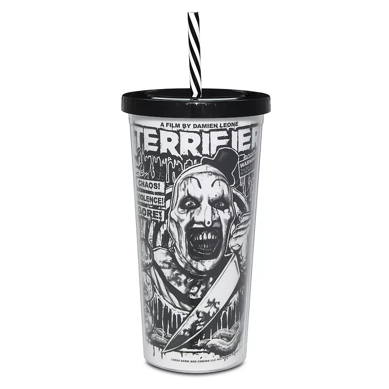 Art the Clown Cup with Straw 16 oz. - Terrifier 2