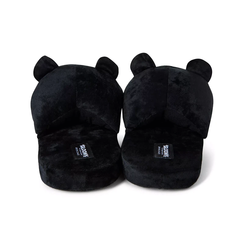 Black Gloomy Bear Plush Slippers