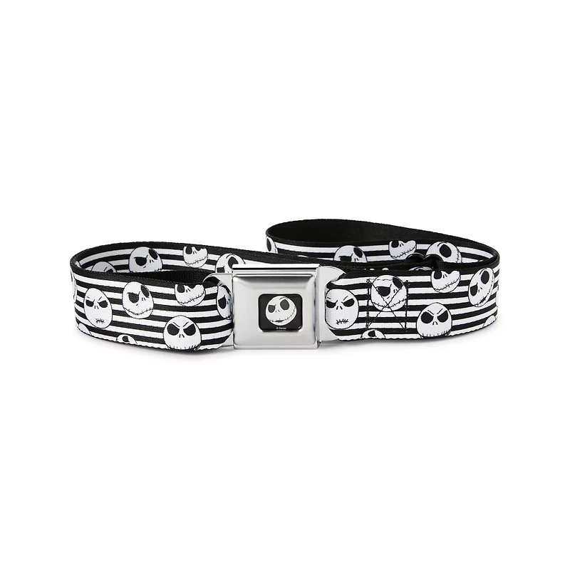 Buckle-Down Striped Jack Skellington Seatbelt Belt - The Nightmare Before Christmas