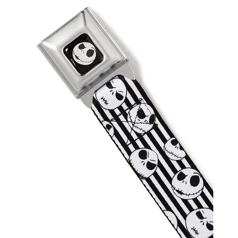 Buckle-Down Striped Jack Skellington Seatbelt Belt - The Nightmare Before Christmas