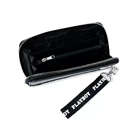 Black Playboy Taping Zip Wallet