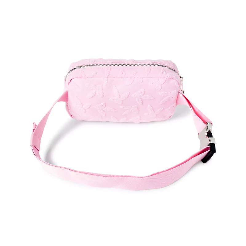 Pink Playboy Bunny Debossed Terry Sling Bag