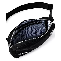 Black Playboy Jersey Mesh Sling Bag