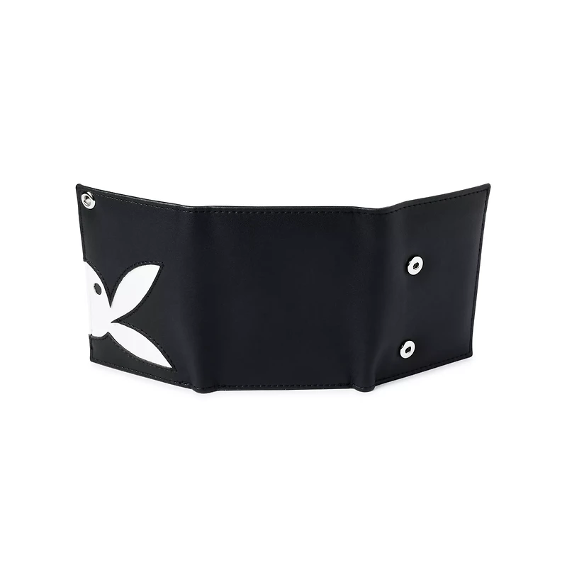 Black Playboy Bunny Trifold Chain Wallet