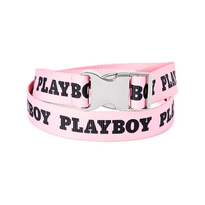 Playboy Buckle Web Belt