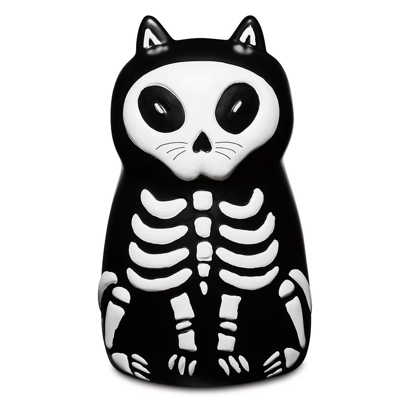 Cat Skeleton LED Light-Up Figure