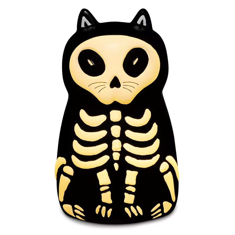 Cat Skeleton LED Light-Up Figure