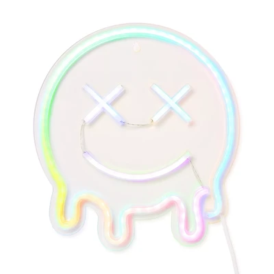 Trippy Smiley Face Neon Light