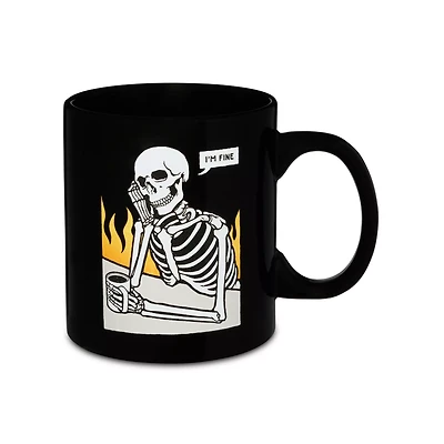 I'm Fine Skeleton Coffee Mug - 20 oz.