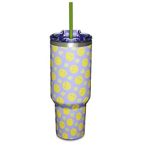 Weed Smile Travel Tumbler with Straw - 40 oz.