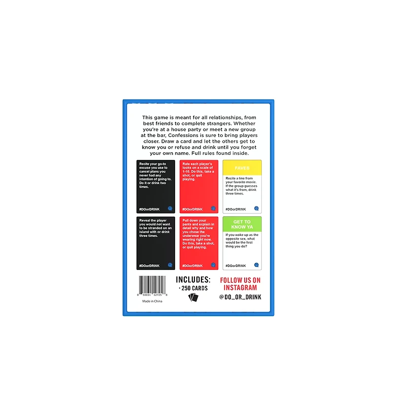 Let's Get Personal Edition Do or Drink Card Game