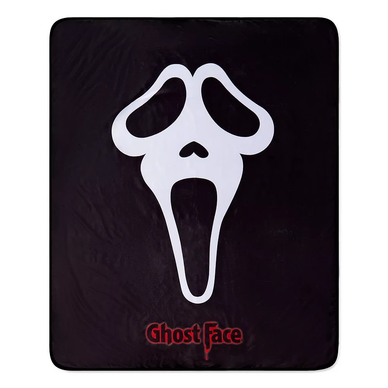 Ghost Face Mask Fleece Blanket